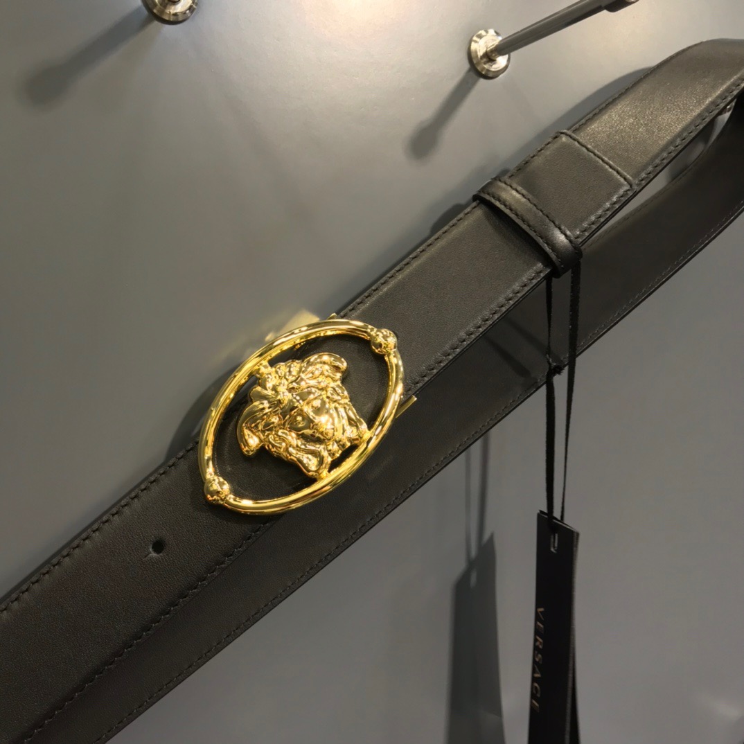 Versace Designer Belt Mens Belts Womens Brand Belt Luxury Belt Length 100-125cm Woman Men Belt Fashion Classics Casual Classic Solid Smooth Buckle Designer High Quality Belt