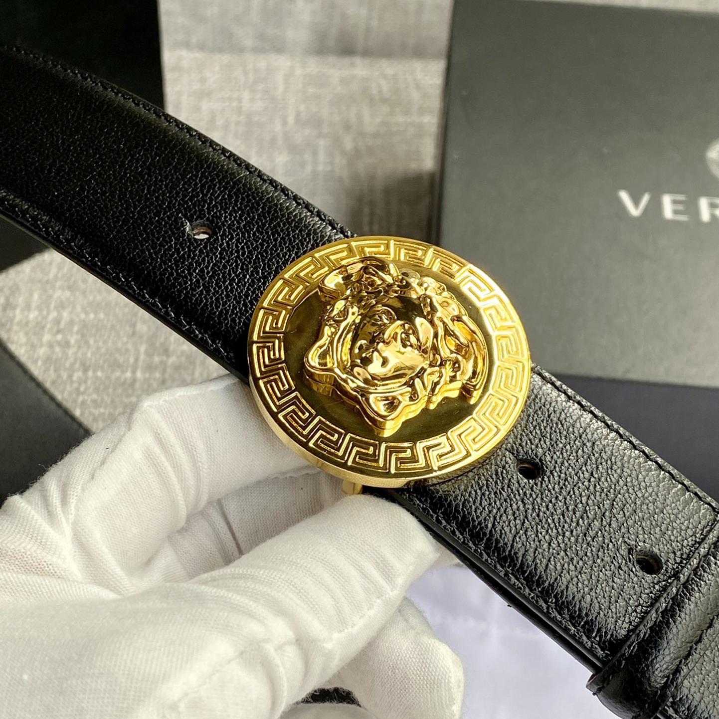 Versace Designer Belt Mens Belts Luxury Belt Length 100-125cm Men Belt Fashion Classics Casual Classic Solid Smooth Buckle Designer High Quality Belt Men With A Width Of 4.0cm And With Box
