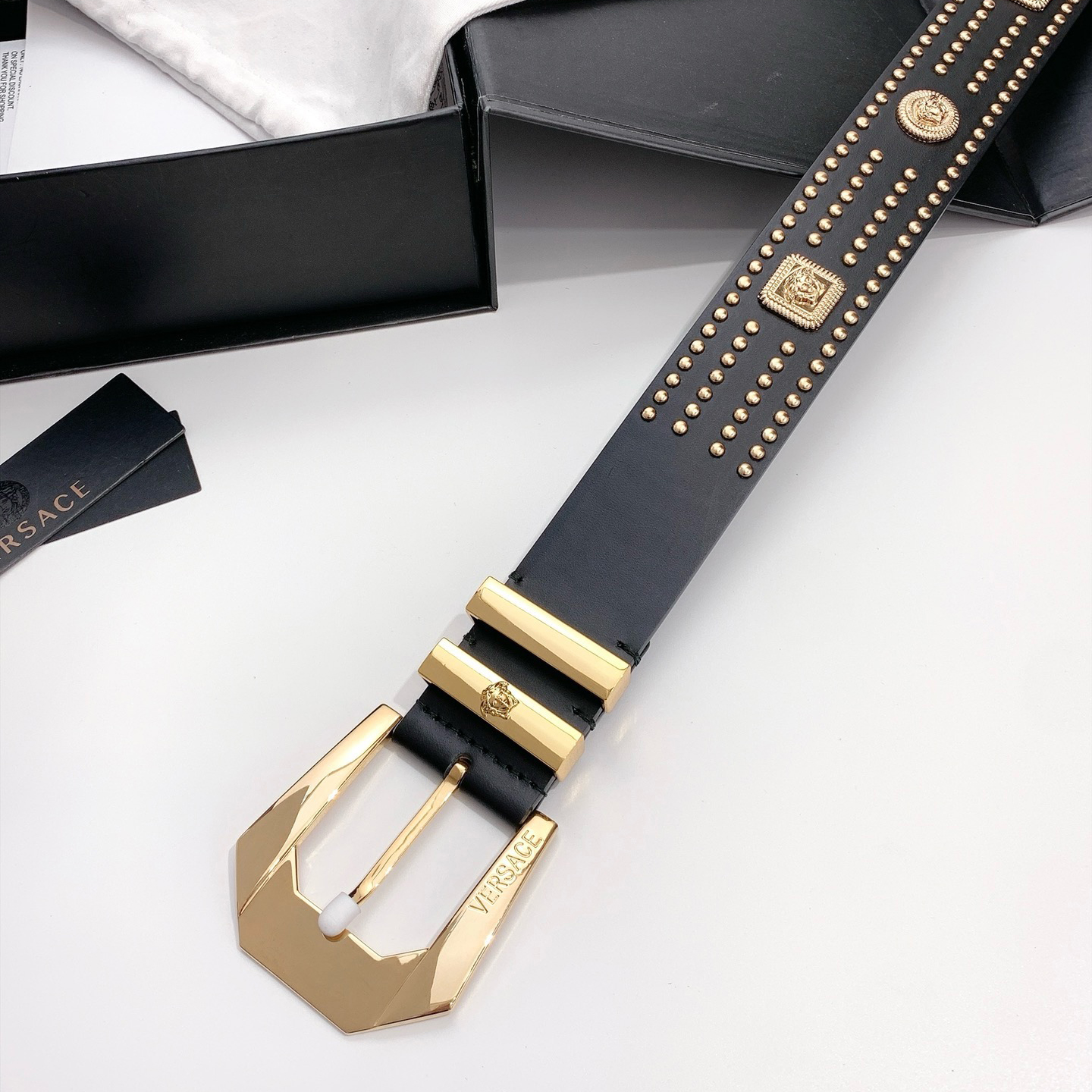 Versace Designer Belt Mens Belts Womens Brand Belt Luxury Belt Length 100-125cm Woman Men Belt Fashion Classics Casual Classic Solid Smooth Buckle Designer High Quality Belt