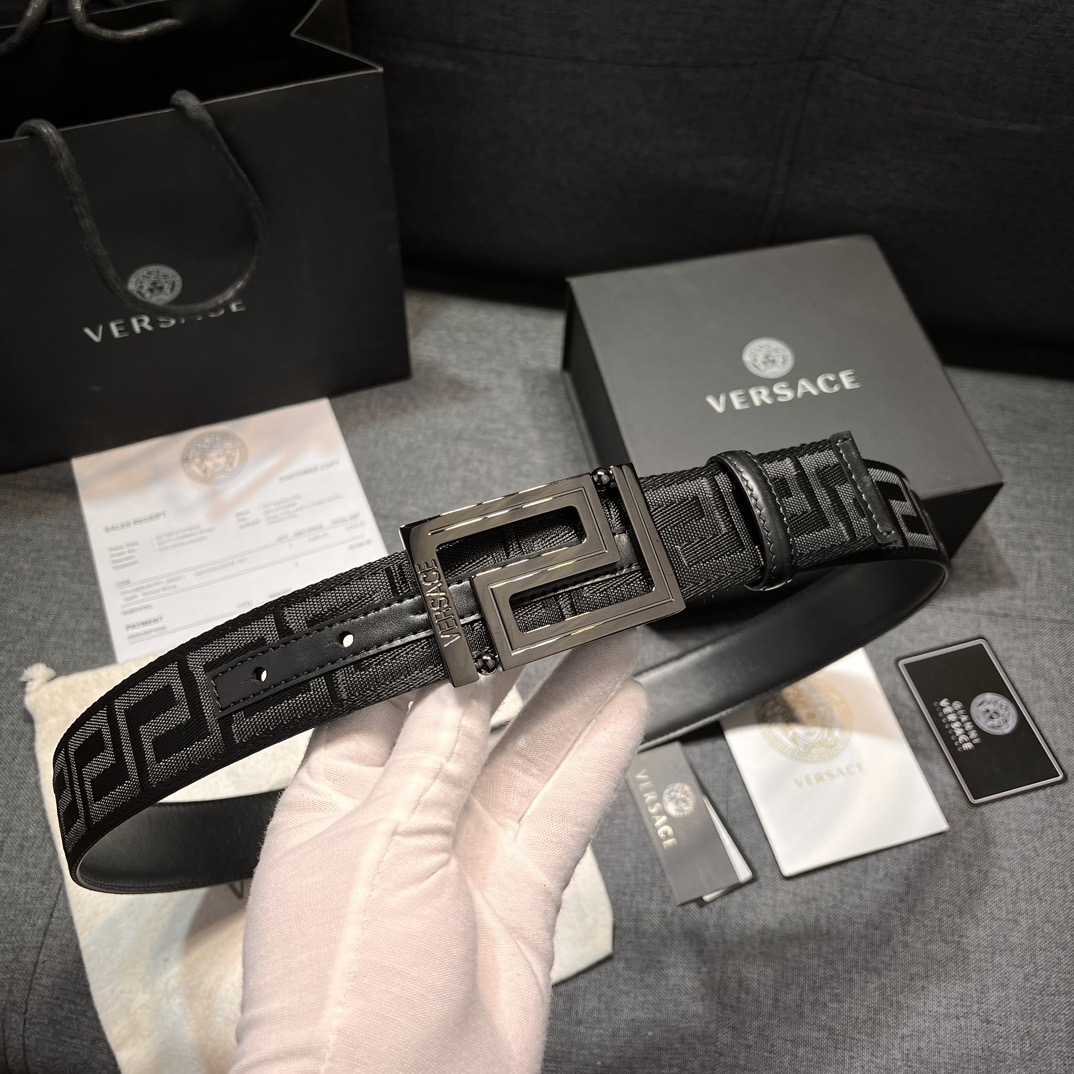 Versace Designer Belt Mens Belts Womens Brand Belt Luxury Belt Length 100-125cm Woman Men Belt Fashion Classics Casual Classic Letter Smooth Buckle Designer High Quality Belt