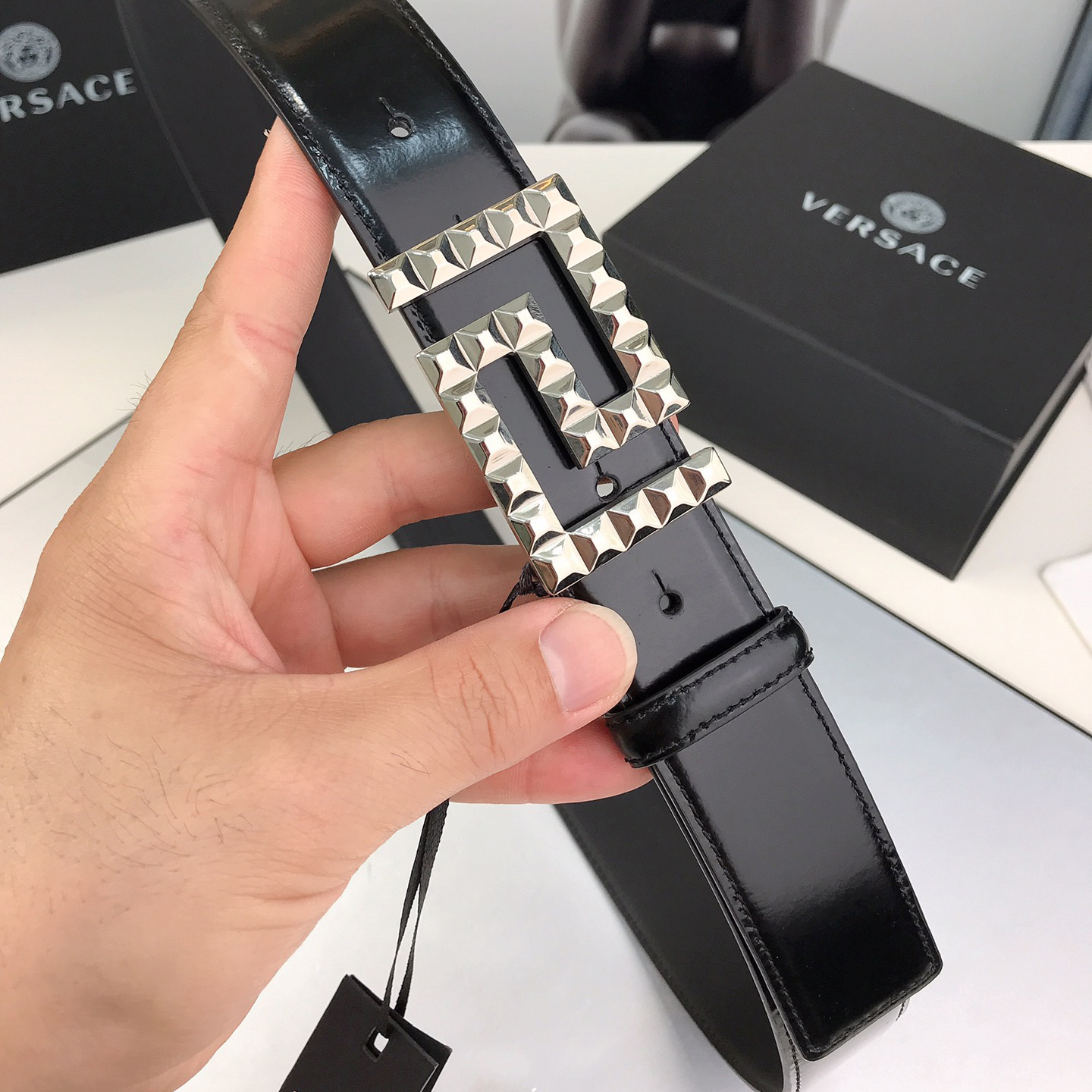 Versace Designer Belt Mens Belts Womens Brand Belt Luxury Belt Length 100-125cm Woman Men Belt Fashion Classics Casual Classic Solid Smooth Buckle Designer High Quality Belt