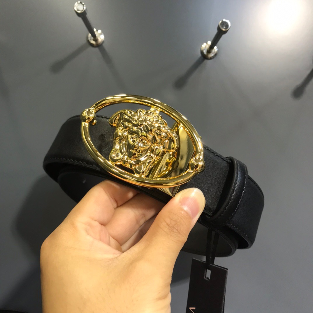 Versace Designer Belt Mens Belts Womens Brand Belt Luxury Belt Length 100-125cm Woman Men Belt Fashion Classics Casual Classic Solid Smooth Buckle Designer High Quality Belt