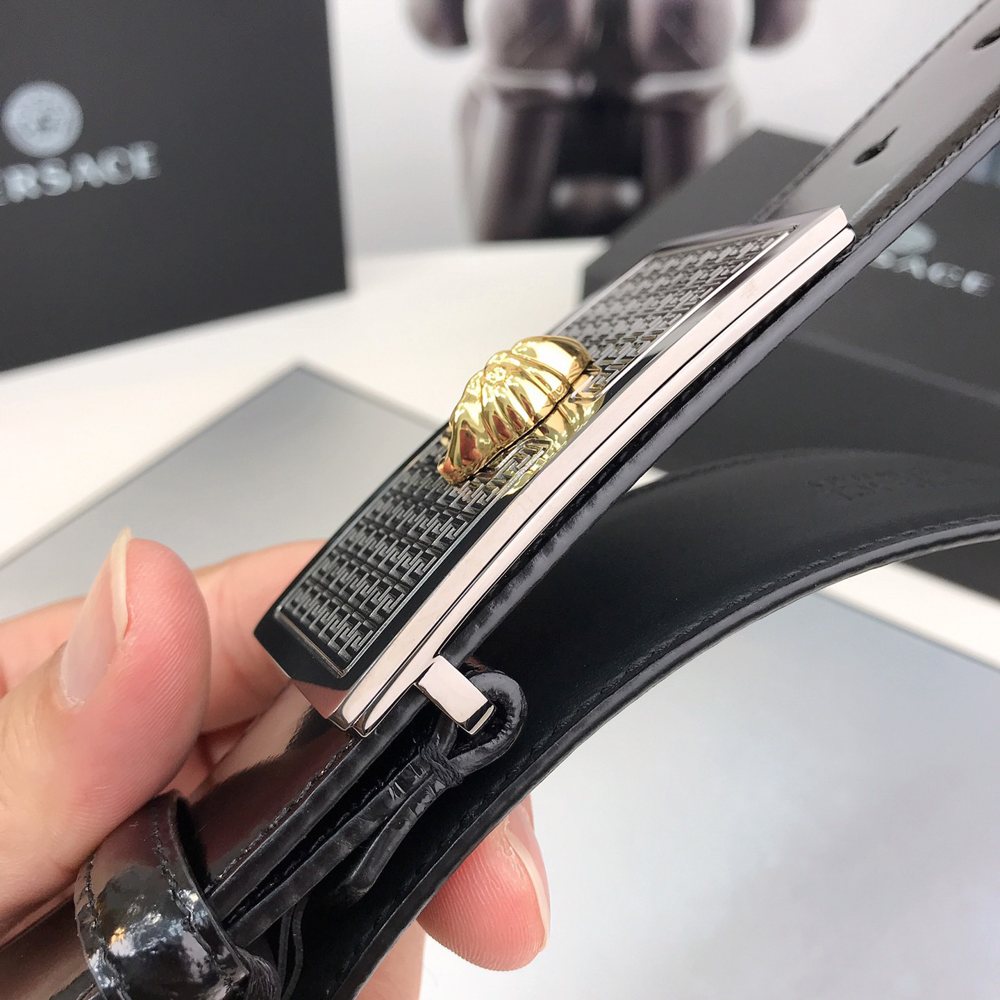 Versace Designer Belt Mens Belts Womens Brand Belt Luxury Belt Length 100-125cm Woman Men Belt Fashion Classics Casual Classic Solid Smooth Buckle Designer High Quality Belt