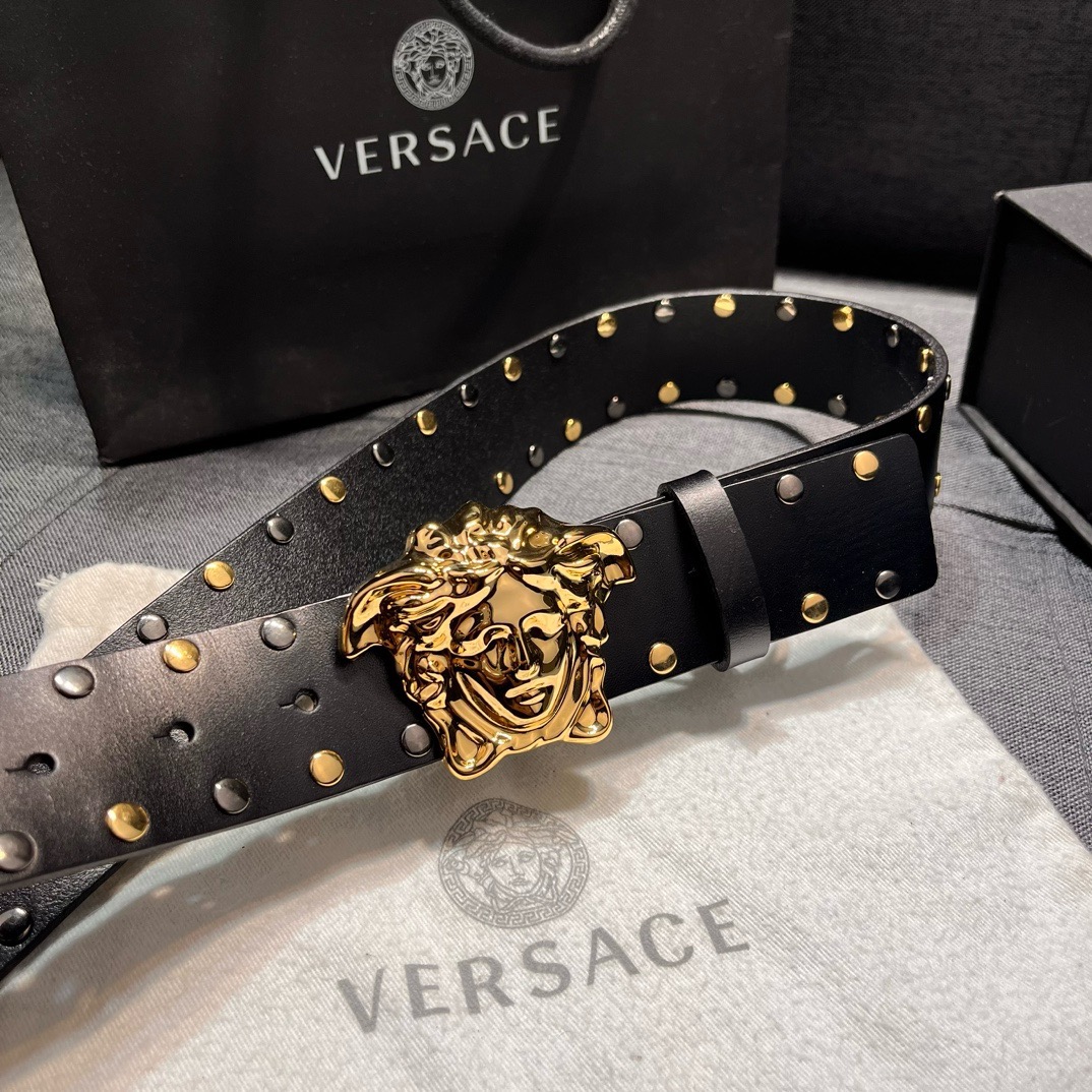 Versace Designer Belt Mens Belts Womens Brand Belt Luxury Belt Length 100-125cm Woman Men Belt Fashion Classics Casual Classic Solid Smooth Buckle Designer High Quality Belt