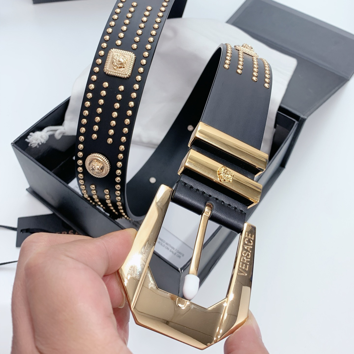 Versace Designer Belt Mens Belts Womens Brand Belt Luxury Belt Length 100-125cm Woman Men Belt Fashion Classics Casual Classic Solid Smooth Buckle Designer High Quality Belt
