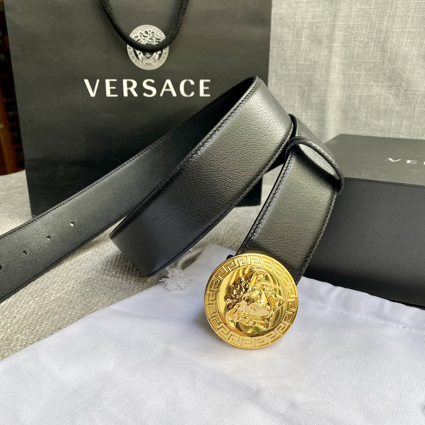 Versace Designer Belt Mens Belts Luxury Belt Length 100-125cm Men Belt Fashion Classics Casual Classic Solid Smooth Buckle Designer High Quality Belt Men With A Width Of 4.0cm And With Box