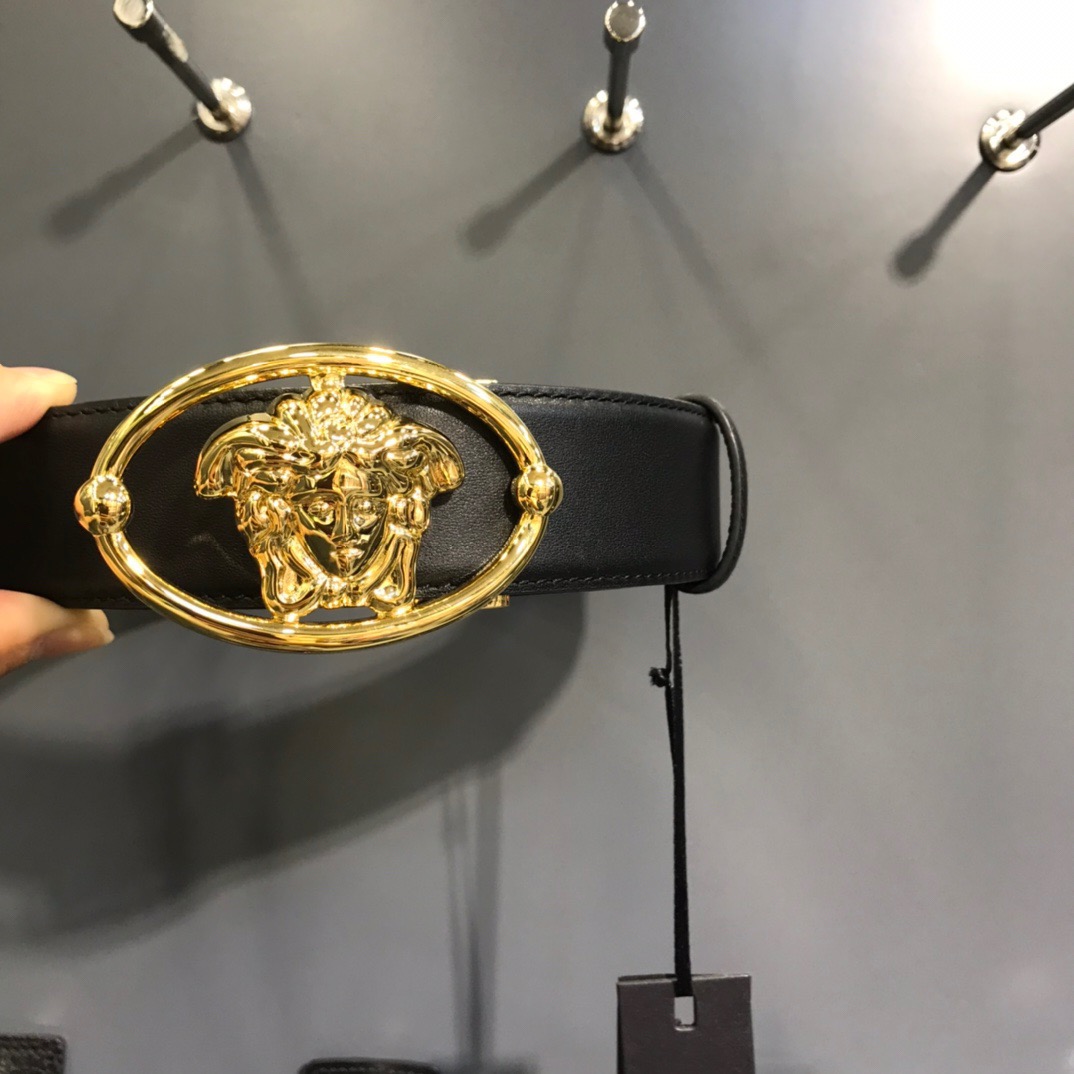 Versace Designer Belt Mens Belts Womens Brand Belt Luxury Belt Length 100-125cm Woman Men Belt Fashion Classics Casual Classic Solid Smooth Buckle Designer High Quality Belt