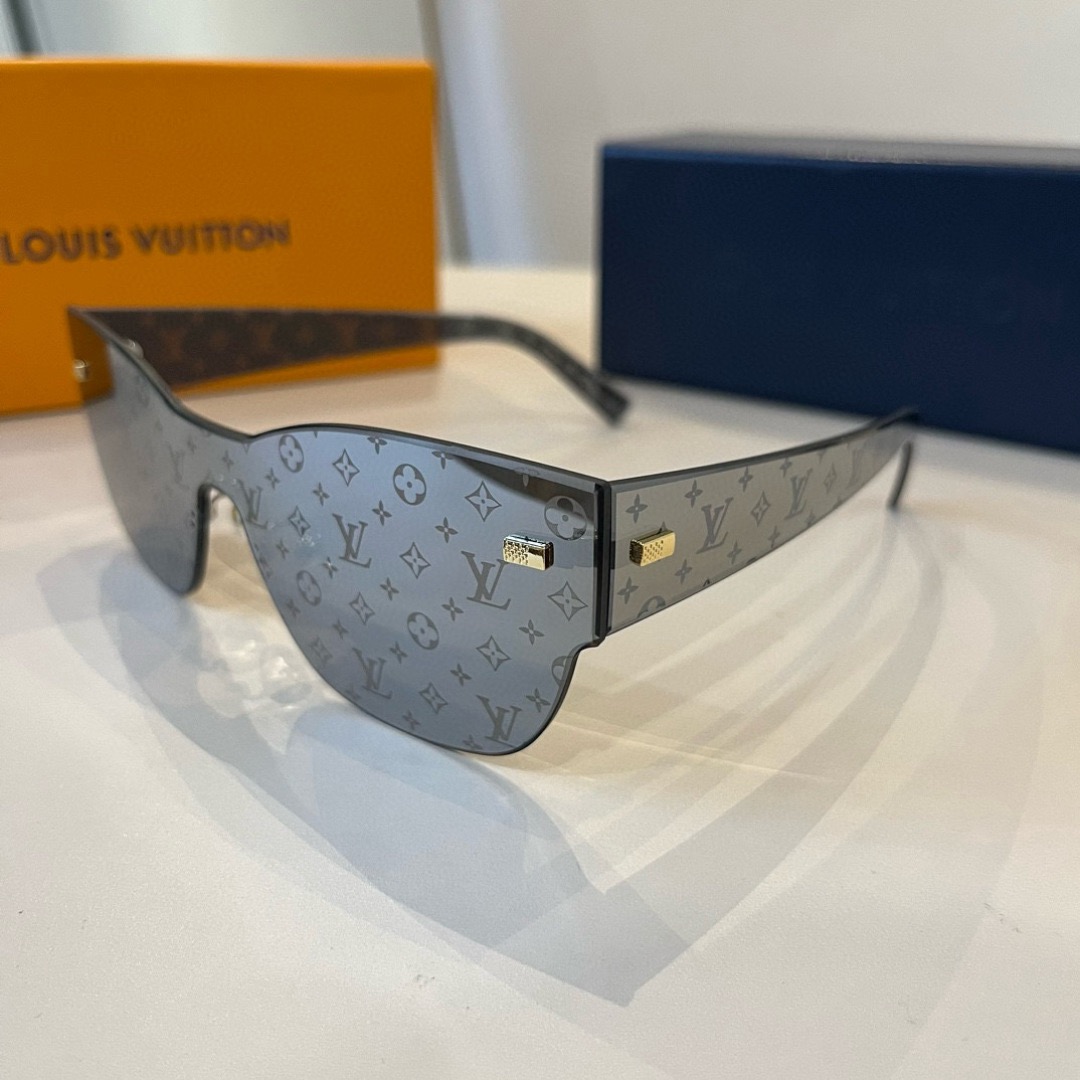 LV Luxury Designer Sunglasses Women Men Designers Goggle Polaroid Lens Sun Glasses Full Frame Eyeglasses Womens Mens Lady With Box