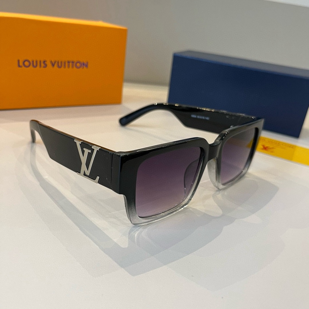 LV Sunglasses Fashion Glasses Oval Frame Designer Sunglass Womens Anti-Radiation Polarized Lenses Mens Retro Eyeglasses With Box