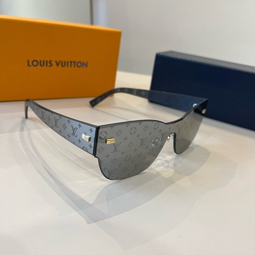 LV Luxury Designer Sunglasses Women Men Designers Goggle Polaroid Lens Sun Glasses Full Frame Eyeglasses Womens Mens Lady With Box