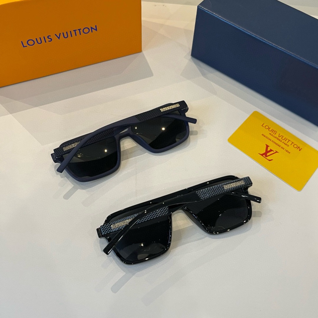 LV Sunglasses Fashion Glasses Frame Designer Sunglass Womens Anti-Radiation Polarized Lenses Mens Retro Eyeglasses With Box