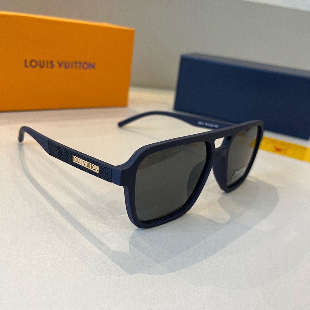 LV Sunglasses Fashion Glasses Frame Designer Sunglass Womens Anti-Radiation Polarized Lenses Mens Retro Eyeglasses With Box