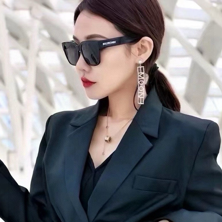 BALENCIAGA Top Sunglasses Fashion Glasses Oval Frame Designer Sunglass Womens Anti-Radiation Polarized Lenses Mens Retro Eyeglasses With Box