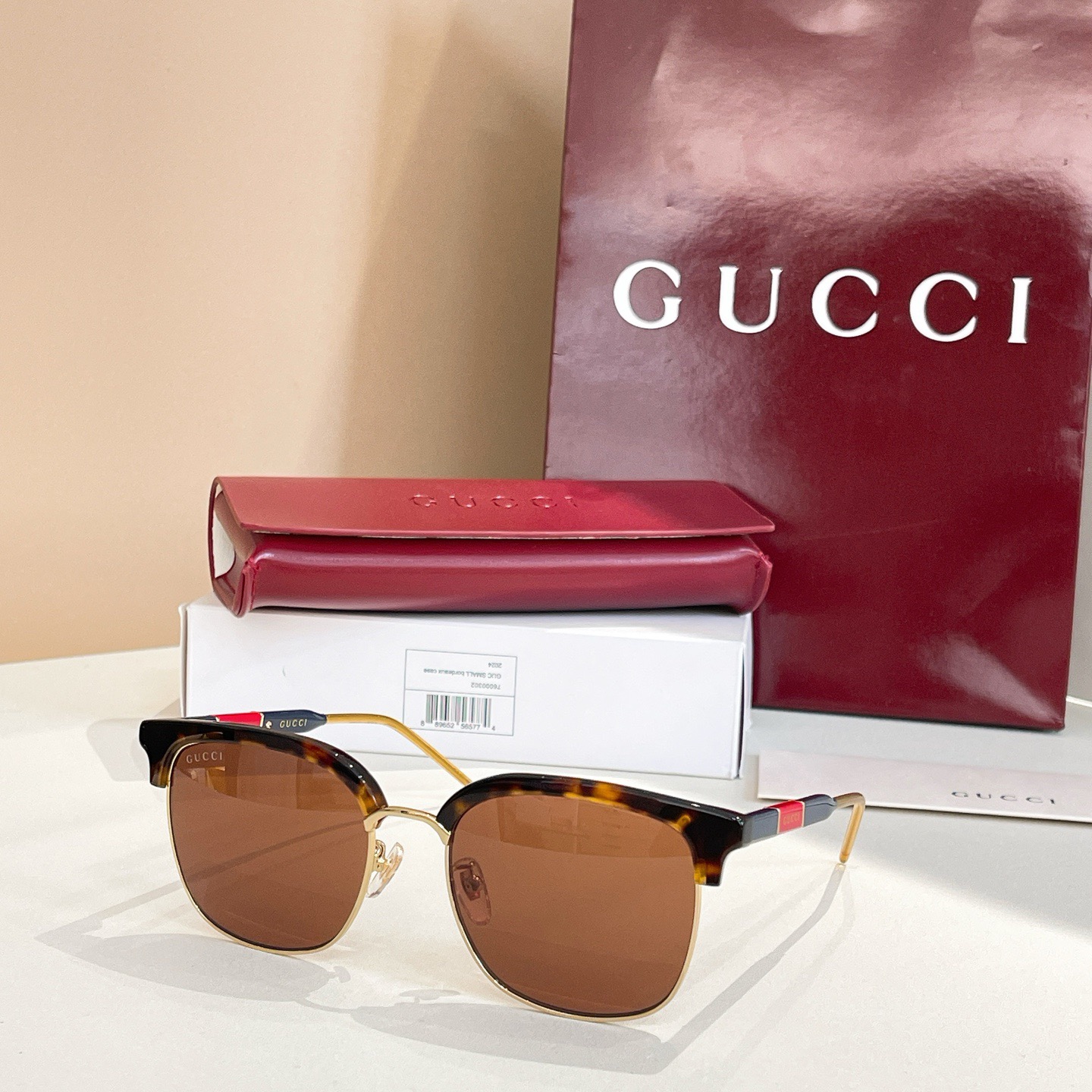 Gucci Designer Sunglasses For Women Luxury Mens Sunglasses Classic Rectangular Metal Frame Glasses Goggle Outdoor Beach Sun Protection Glasses Driving Sun Glasses