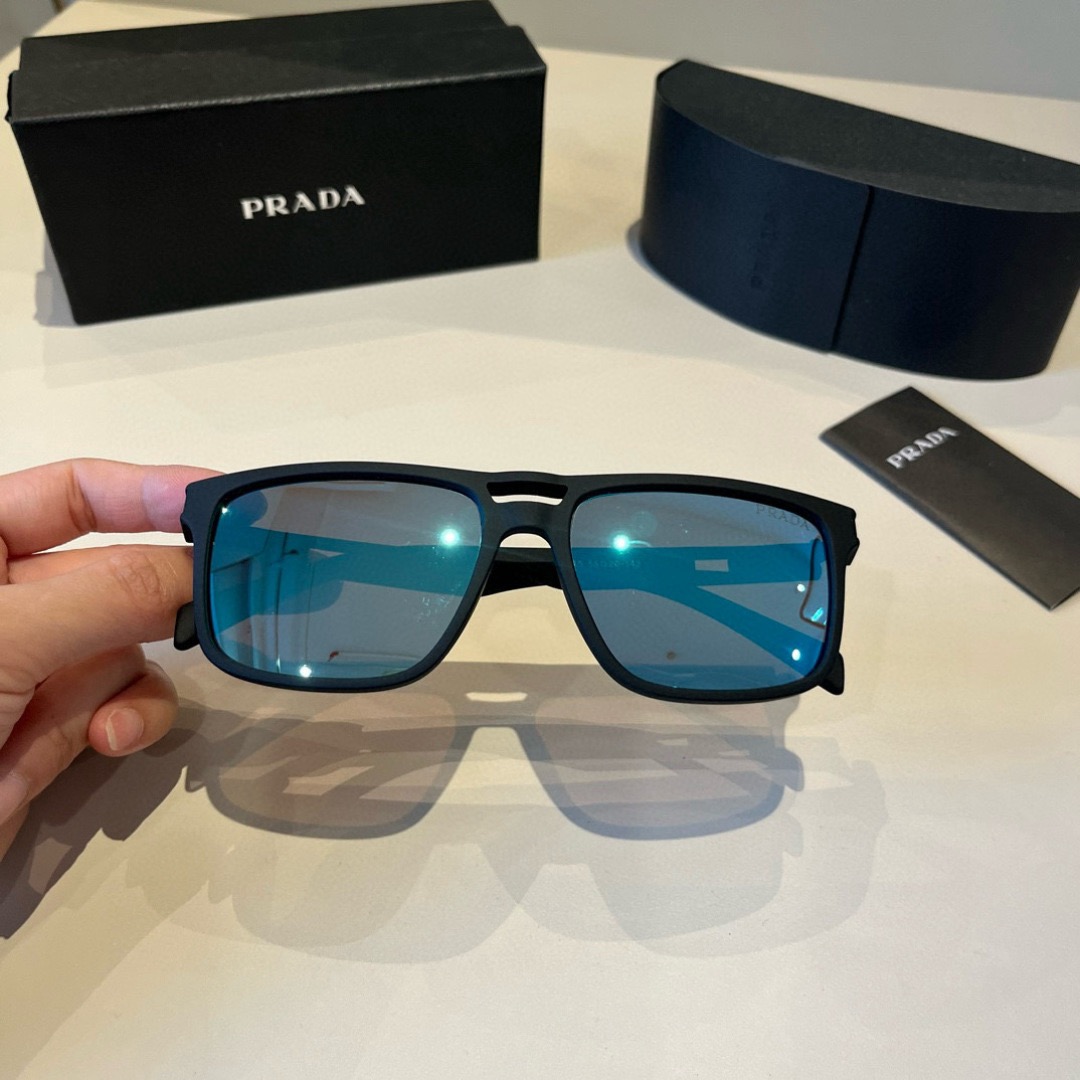 Prada Sunglasses Fashion Glasses Frame Designer Sunglass Womens Anti-Radiation Polarized Lenses Mens Retro Eyeglasses With Box