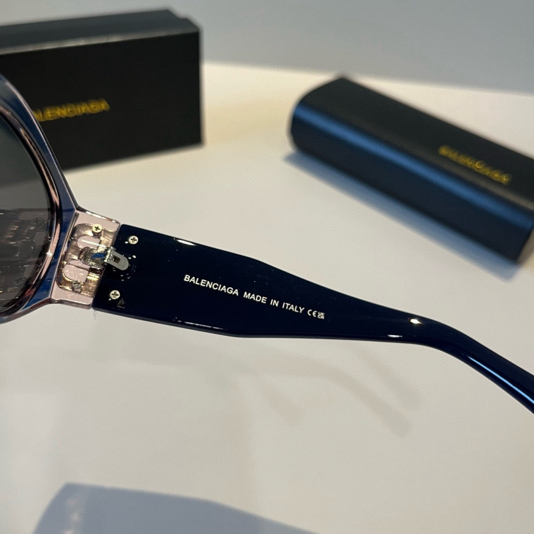 BALENCIAGA Sunglasses Fashion Glasses Oval Frame Designer Sunglass Womens Anti-Radiation Polarized Lenses Mens Retro Eyeglasses With Box