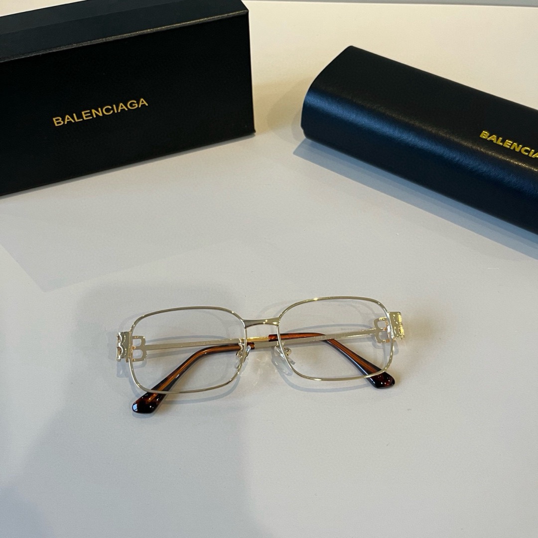 BALENCIAGA Designer Sunglasses Men For Women Oval Frame Metal Mirror Legs Sunglasses Retro Small Frame Sexy Little Women Fashion Luxury Glasses With Box