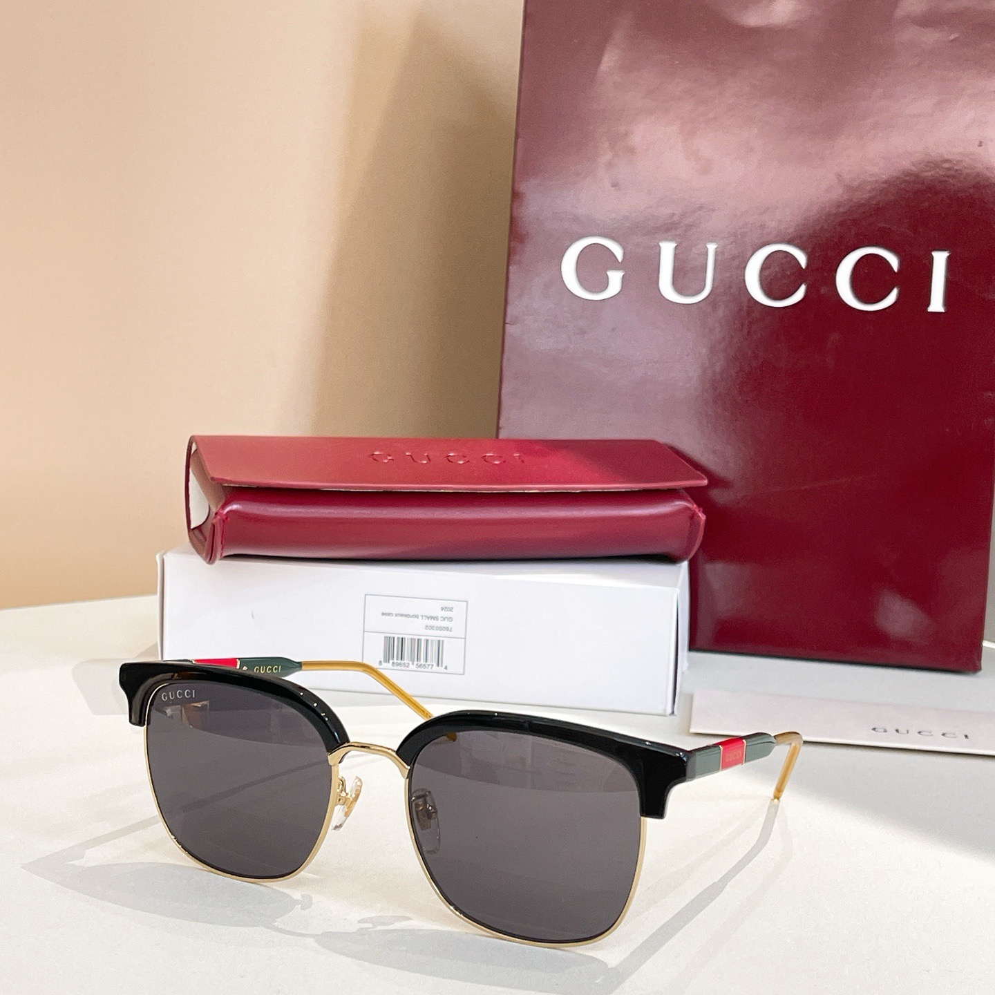 Gucci Designer Sunglasses For Women Luxury Mens Sunglasses Classic Rectangular Metal Frame Glasses Goggle Outdoor Beach Sun Protection Glasses Driving Sun Glasses