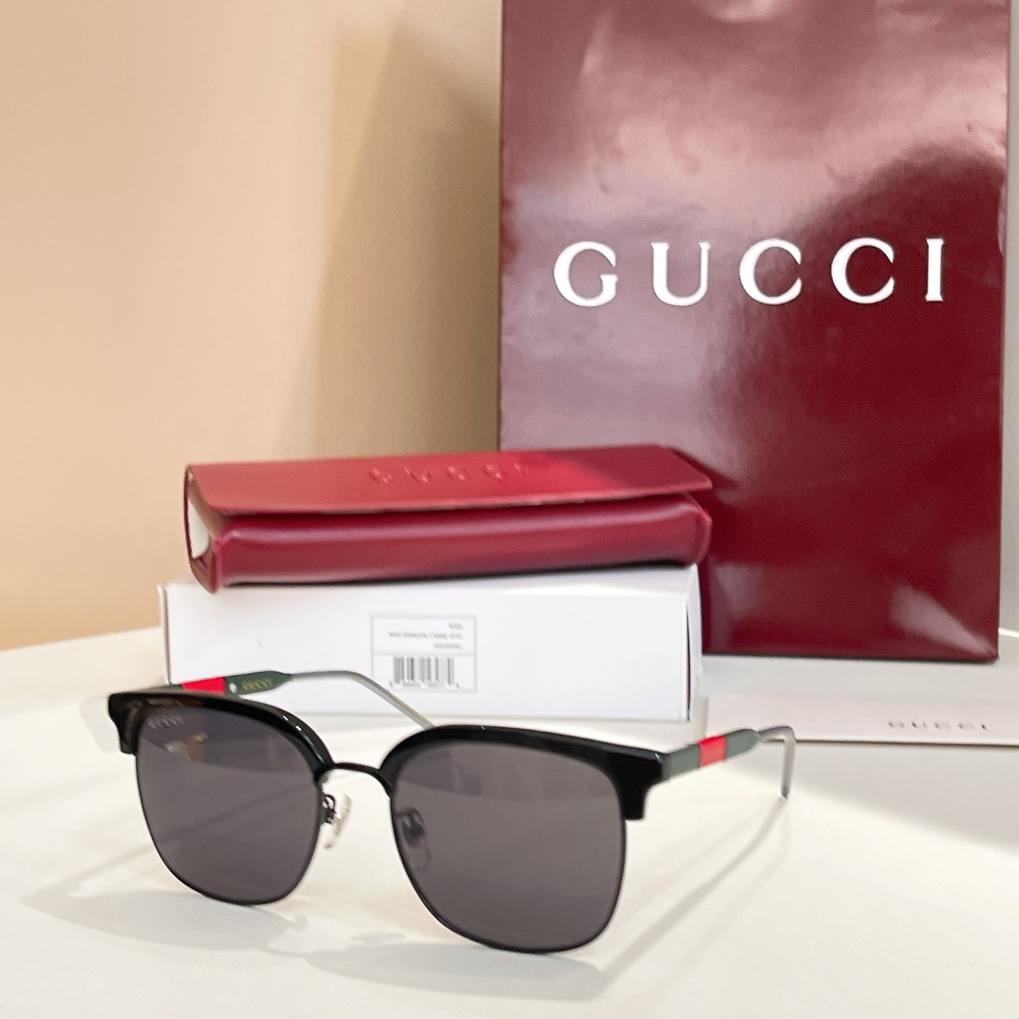 Gucci Designer Sunglasses For Women Luxury Mens Sunglasses Classic Rectangular Metal Frame Glasses Goggle Outdoor Beach Sun Protection Glasses Driving Sun Glasses