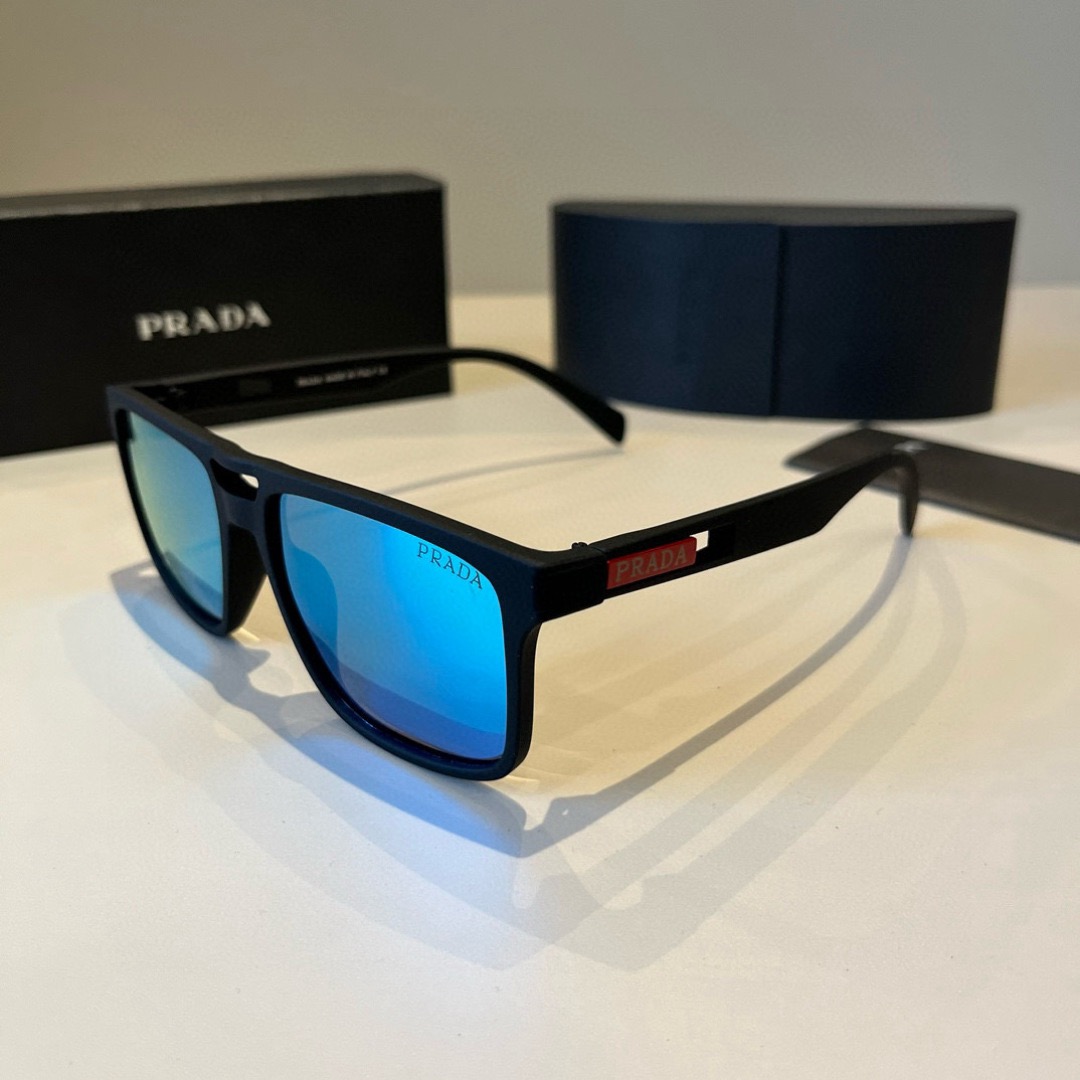Prada Sunglasses Fashion Glasses Frame Designer Sunglass Womens Anti-Radiation Polarized Lenses Mens Retro Eyeglasses With Box