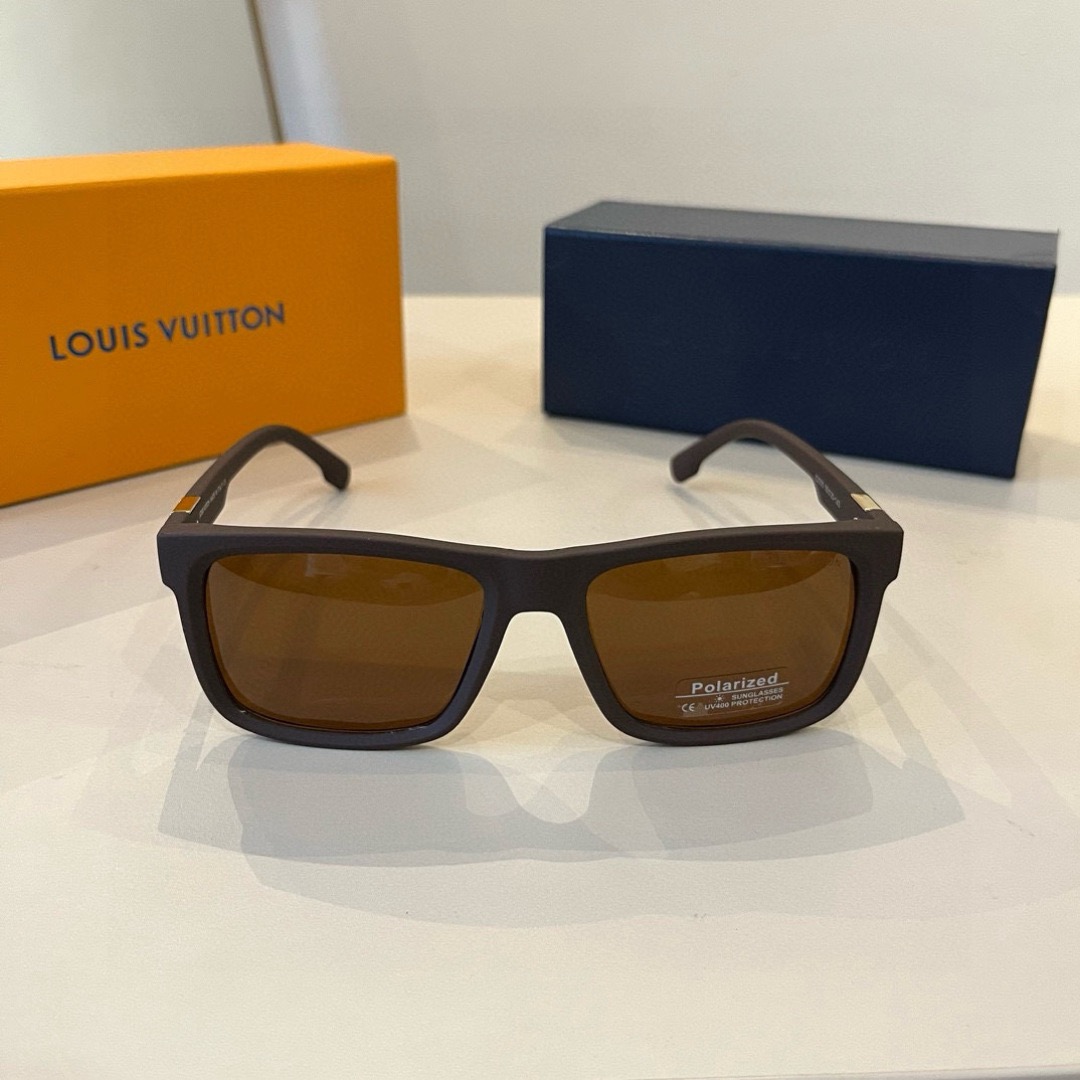 LV Sunglasses Fashion Glasses Frame Designer Sunglass Womens Anti-Radiation Polarized Lenses Mens Retro Eyeglasses With Box