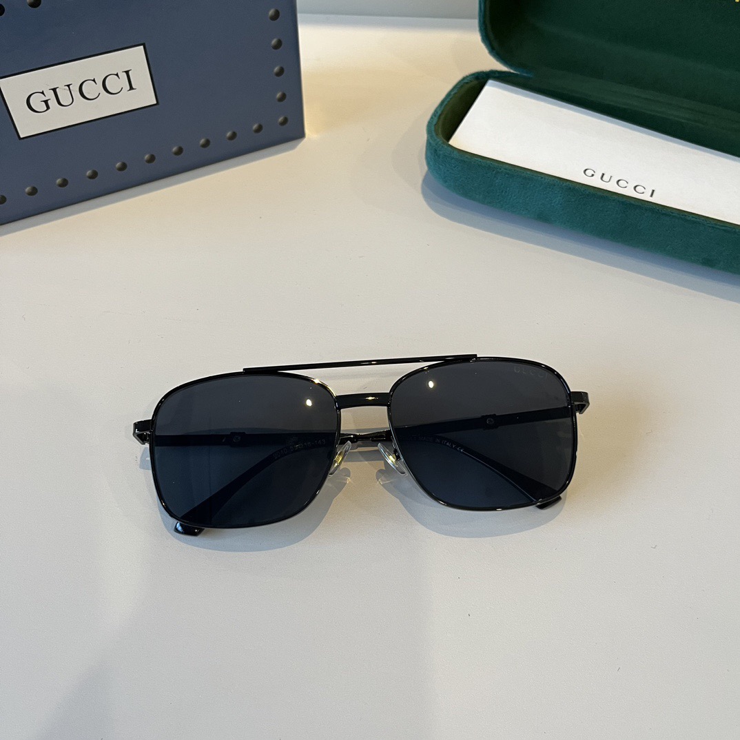 Gucci Designer Sunglasses For Women Luxury Mens Sunglasses Classic Rectangular Metal Frame Glasses Goggle Outdoor Beach Sun Protection Glasses Driving Sun Glasses