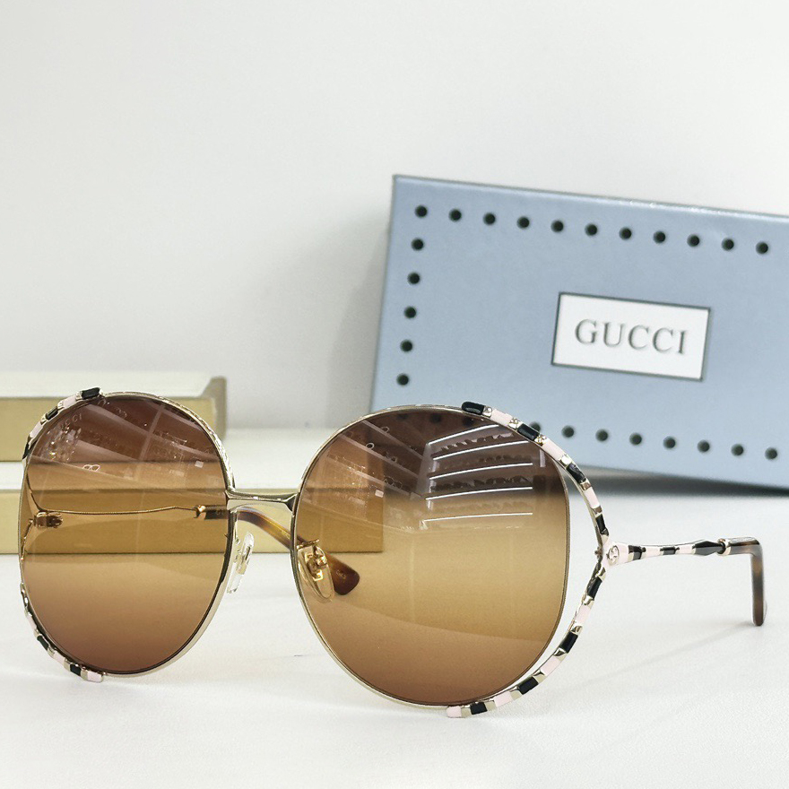 Gucci Designer Sunglasses For Women Luxury Mens Sunglasses Classic Rectangular Metal Frame Glasses Goggle Outdoor Beach Sun Protection Glasses Driving Sun Glasses