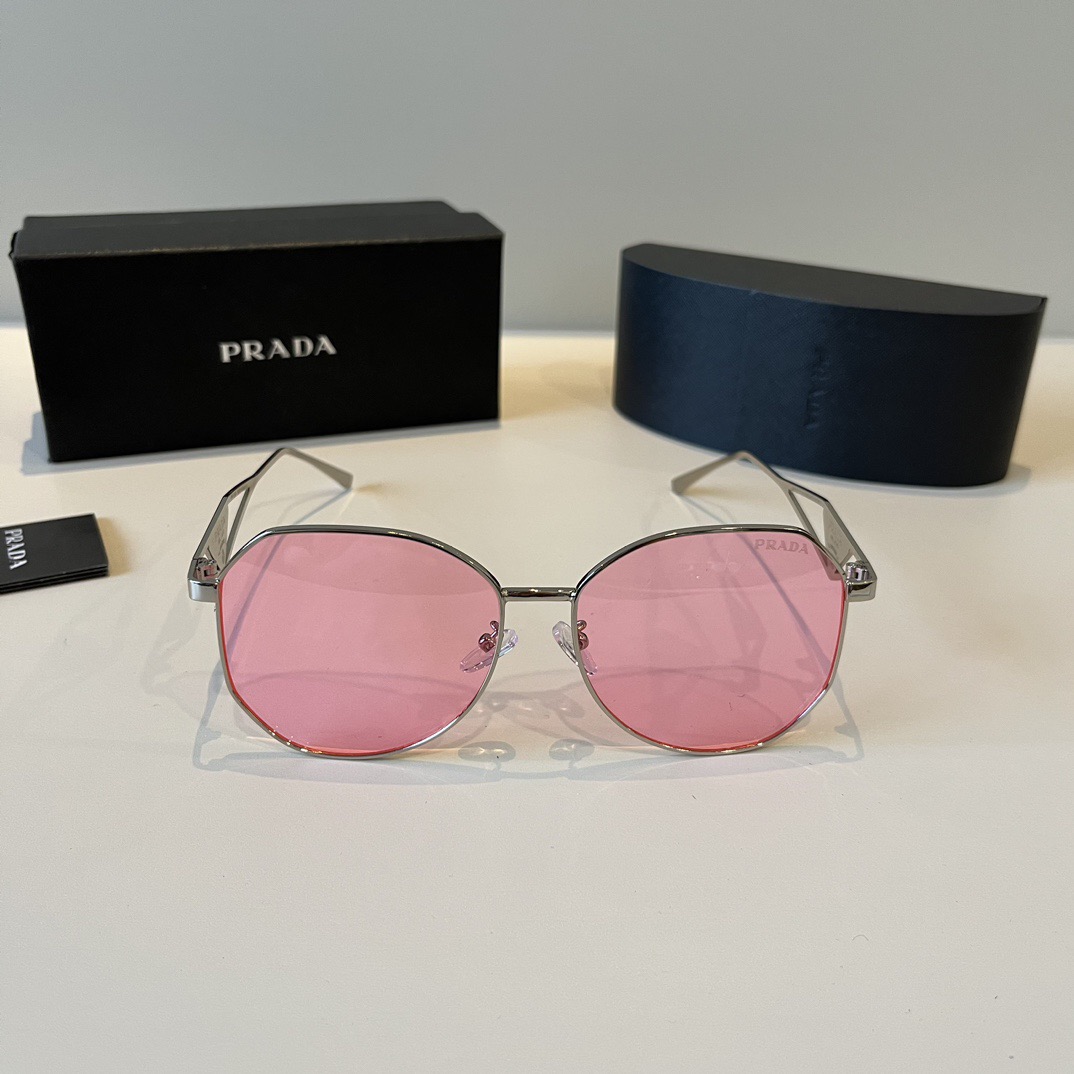 Prada Women Sun Glasses Beach Sun Glasses Fashion Classic Square Oval Frame Retro Frame Sexy Women Luxury Glasses With Box