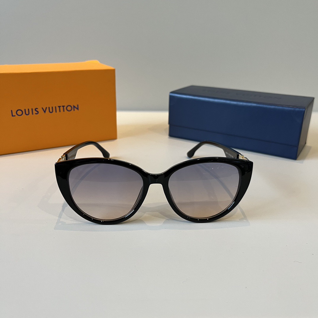 LV Women Sun Glasses Beach Sun Glasses Fashion Classic Square Oval Frame Retro Frame Sexy Women Luxury Glasses With Box