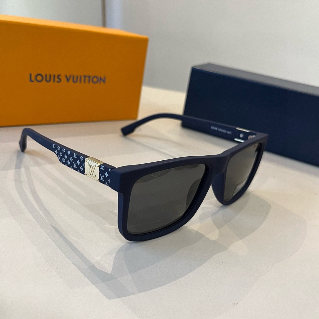 LV Sunglasses Fashion Glasses Frame Designer Sunglass Womens Anti-Radiation Polarized Lenses Mens Retro Eyeglasses With Box
