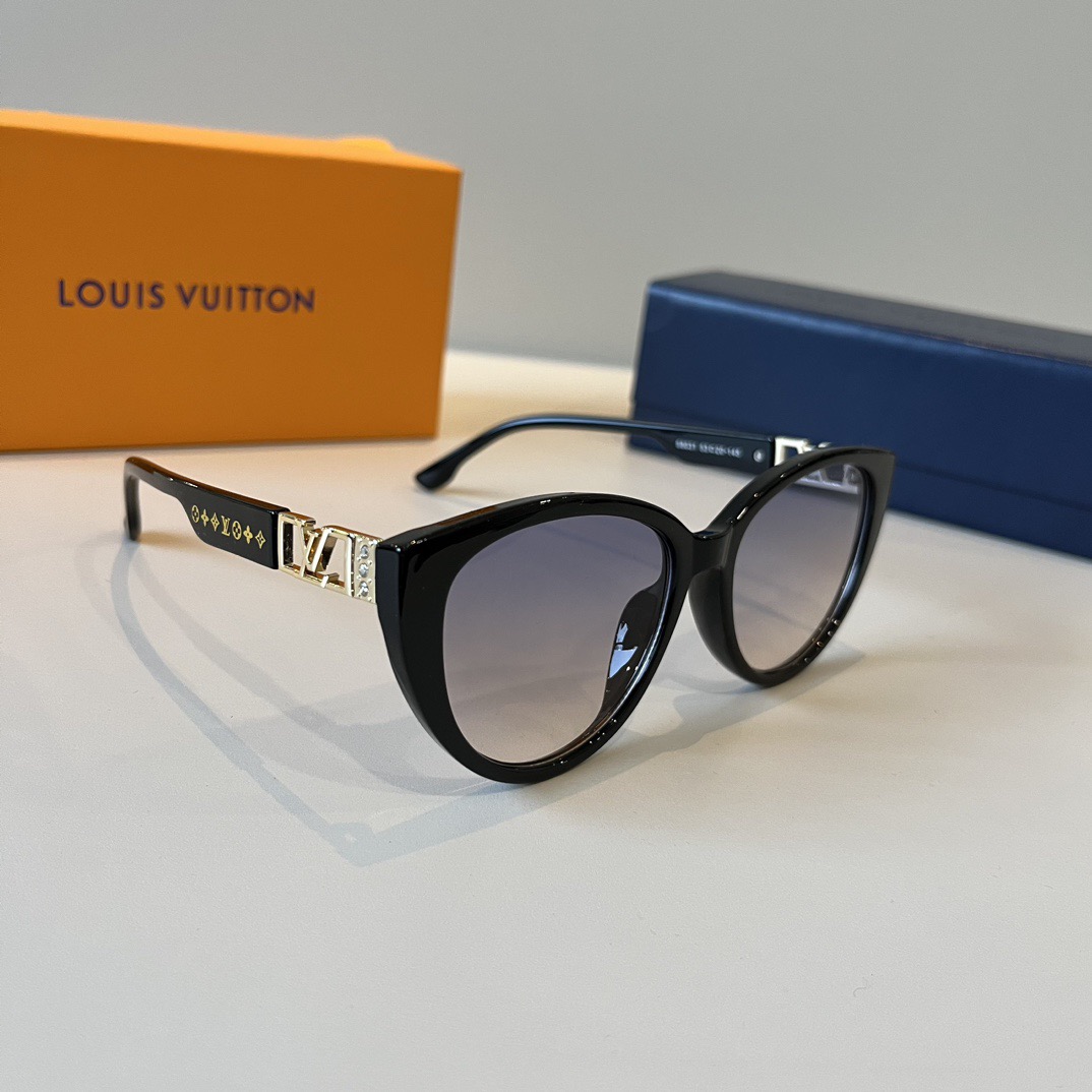 LV Women Sun Glasses Beach Sun Glasses Fashion Classic Square Oval Frame Retro Frame Sexy Women Luxury Glasses With Box