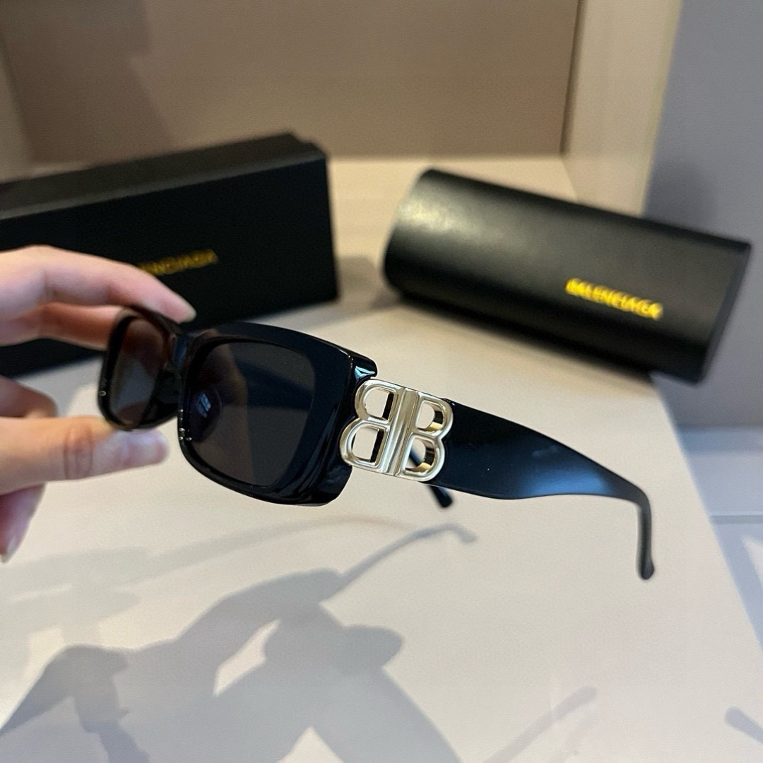 BALENCIAGA Women Sun Glasses Beach Sun Glasses Fashion Classic Square Oval Frame Retro Frame Sexy Women Luxury Glasses With Box 