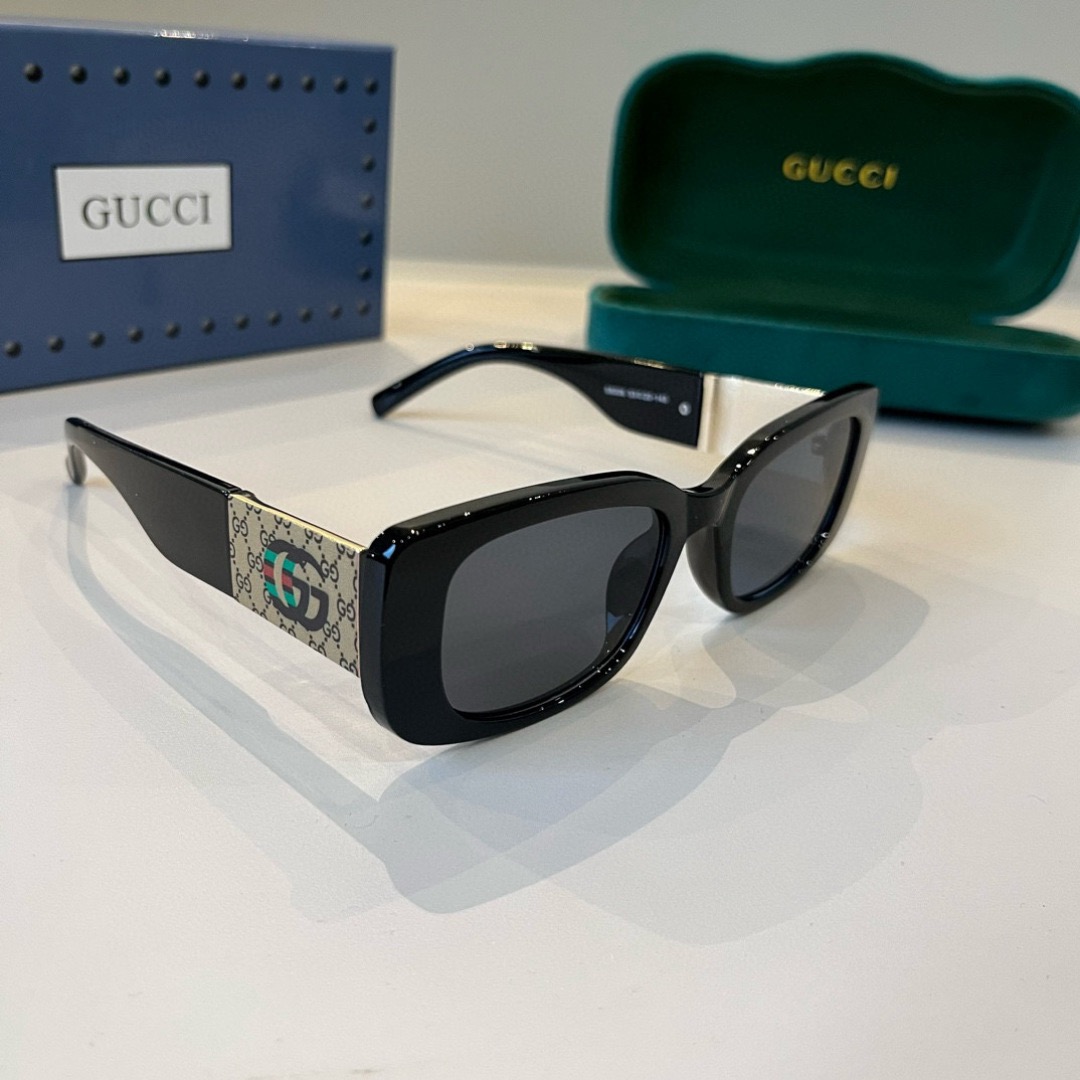 Gucci Sunglasses Fashion Glasses Oval Frame Designer Sunglass Womens Anti-Radiation Polarized Lenses Mens Retro Eyeglasses With Box