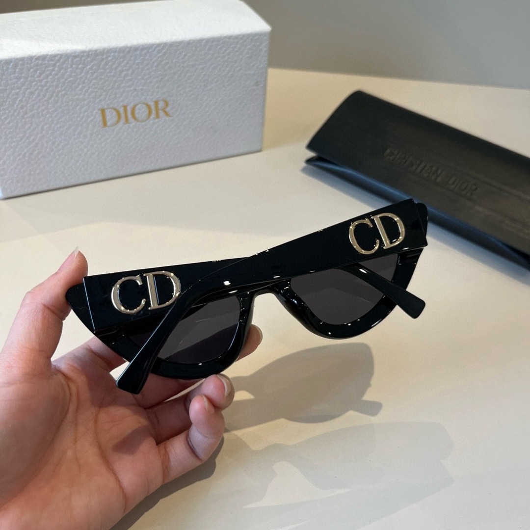 Dior Sunglasses Fashion Glasses Oval Frame Designer Sunglass Womens Anti-Radiation Polarized Lenses Mens Retro Eyeglasses With Box