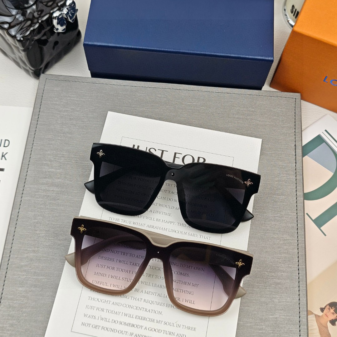 LV High Quality Classic Brand Sunglasses Cross Sunglasses For Women Glasses Frames Men New Fashion Plate Eyeglass Luxury Designer Glasses Sunglasses