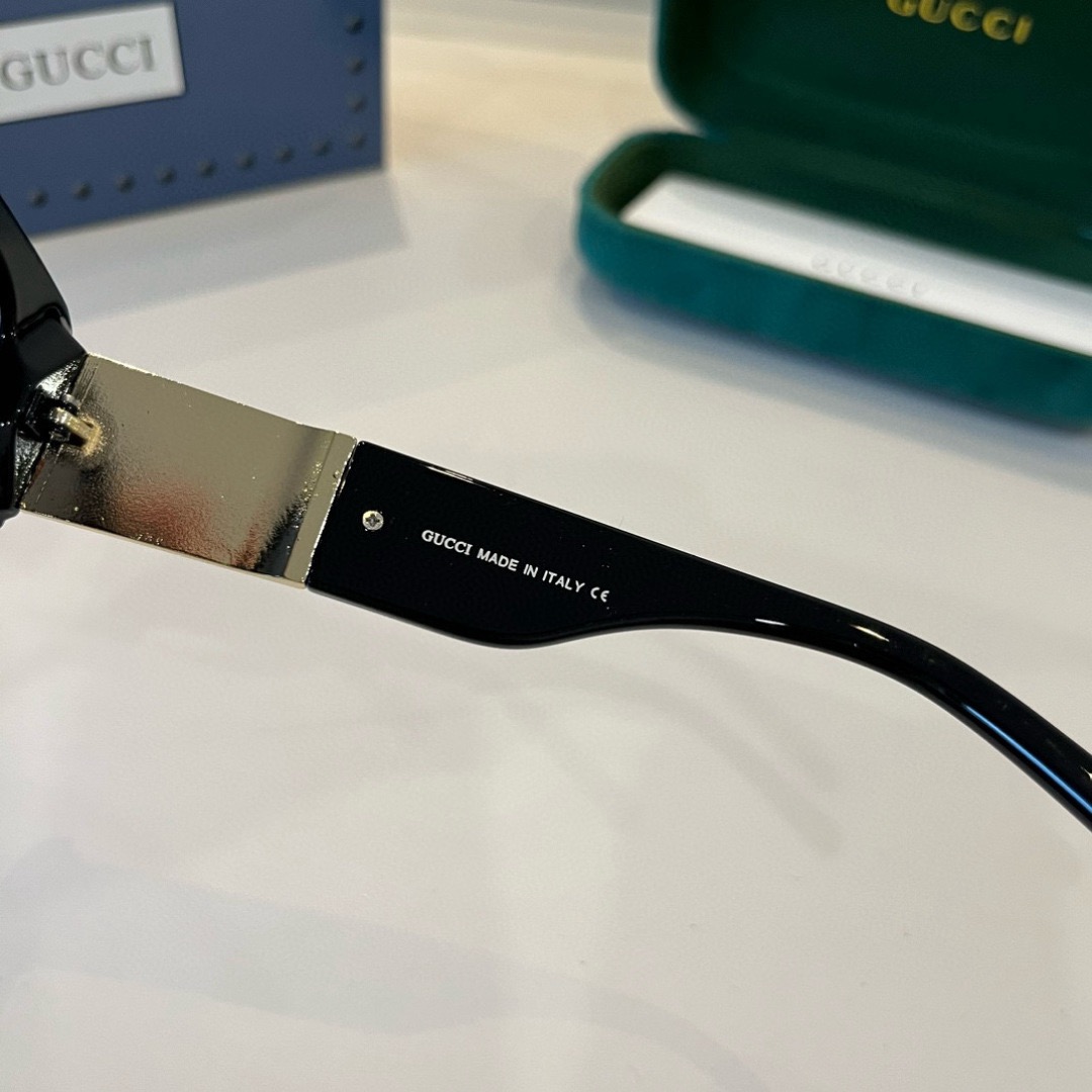 Gucci Sunglasses Fashion Glasses Oval Frame Designer Sunglass Womens Anti-Radiation Polarized Lenses Mens Retro Eyeglasses With Box