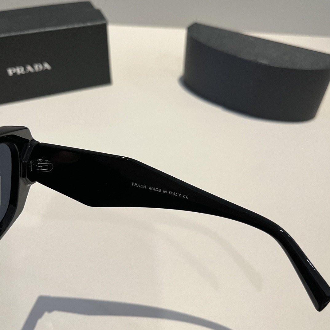 Prada Sunglasses Fashion Glasses Oval Frame Designer Sunglass Womens Anti-Radiation Polarized Lenses Mens Retro Eyeglasses With Box