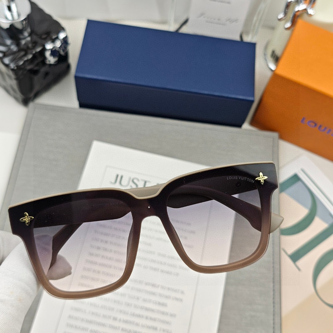 LV High Quality Classic Brand Sunglasses Cross Sunglasses For Women Glasses Frames Men New Fashion Plate Eyeglass Luxury Designer Glasses Sunglasses