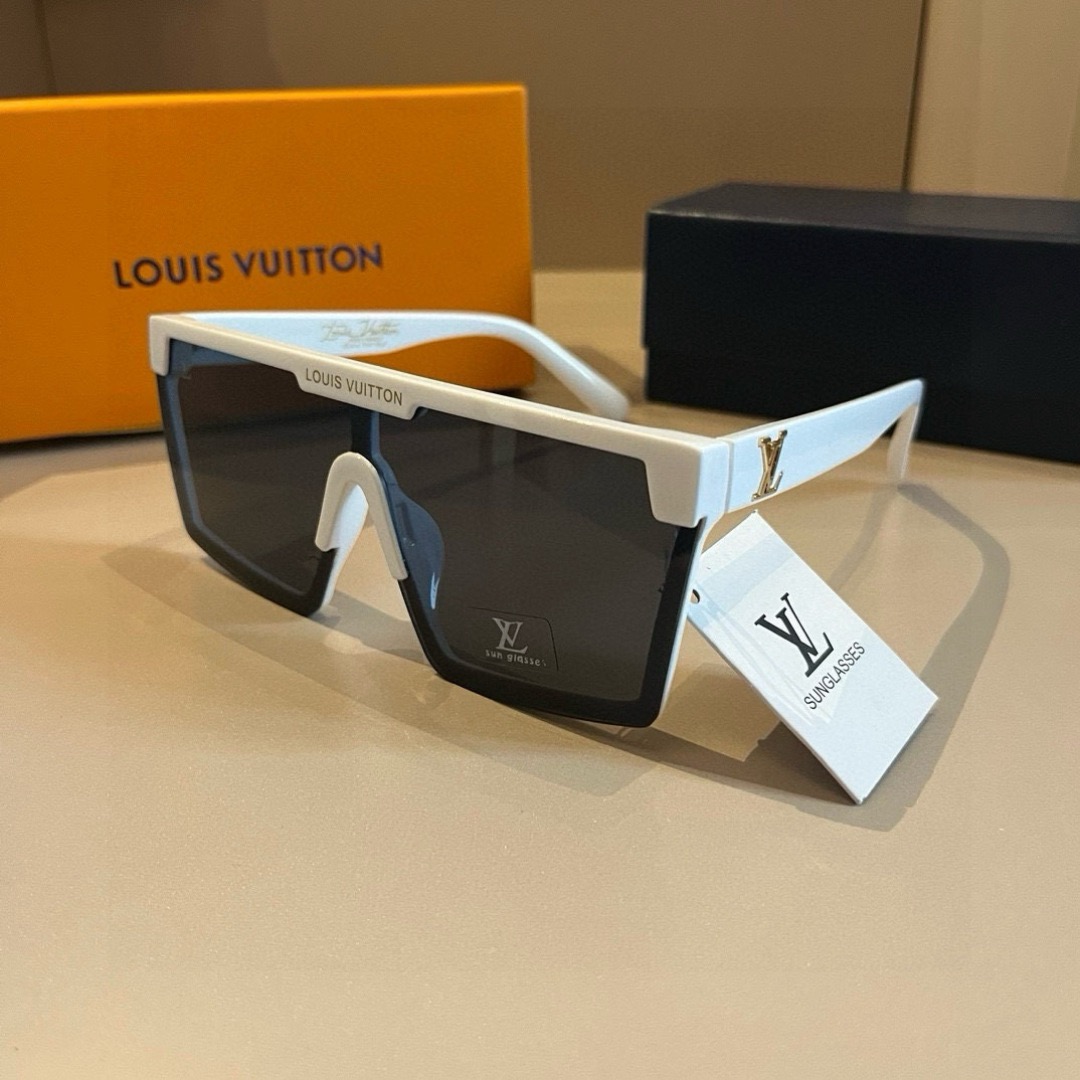 LV Luxury Designer Sunglasses Women Men Designers Goggle Polaroid Lens Sun Glasses Full Frame Eyeglasses Womens Mens Lady With Box