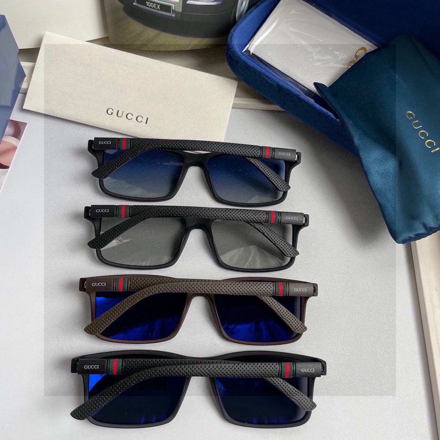 Gucci High Quality Classic Brand Sunglasses Cross Sunglasses For Women Glasses Frames Men New Fashion Plate Eyeglass Luxury Designer Glasses Sunglasses