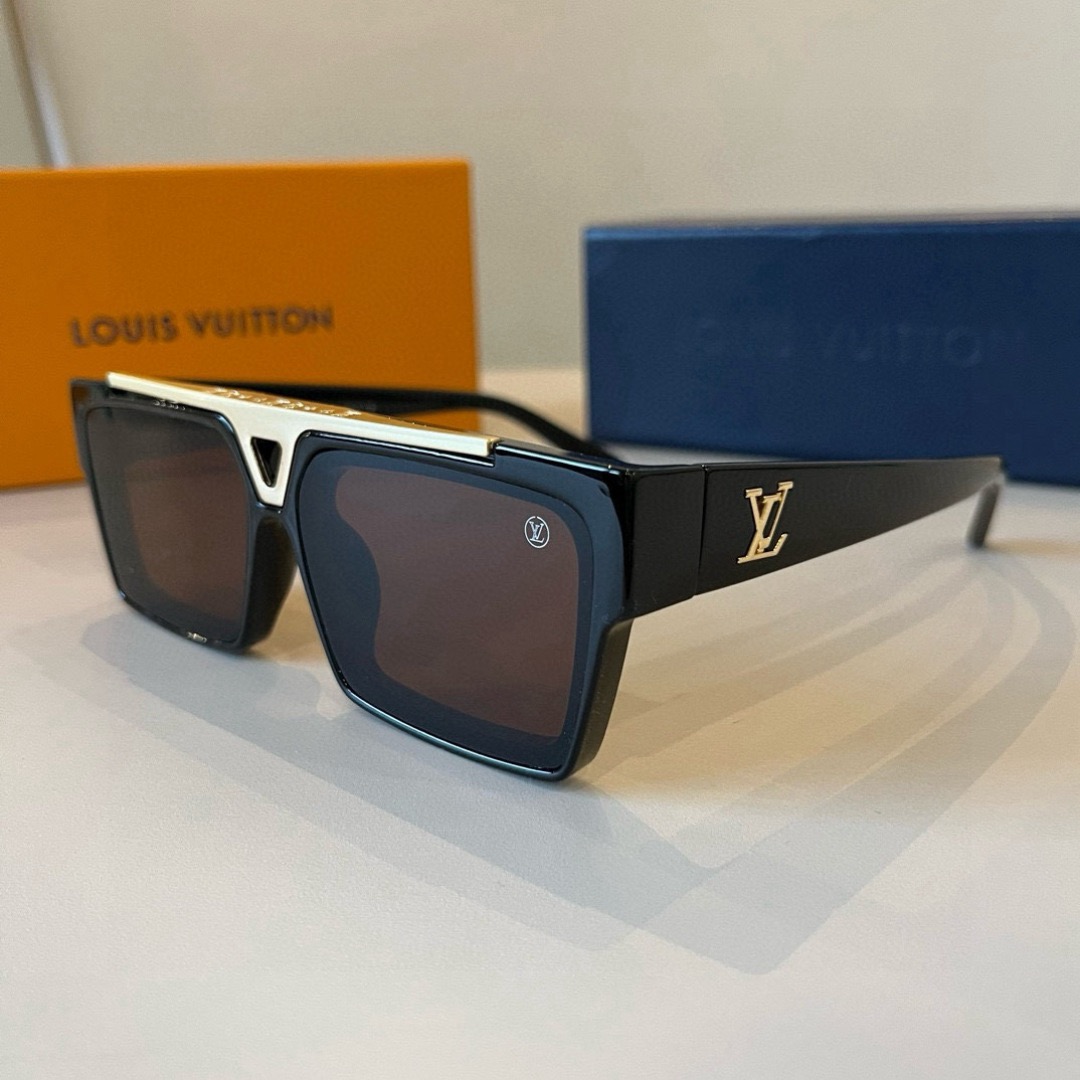 LV Luxury Designer Sunglasses Women Men Designers Goggle Polaroid Lens Sun Glasses Full Frame Eyeglasses Womens Mens Lady With Box