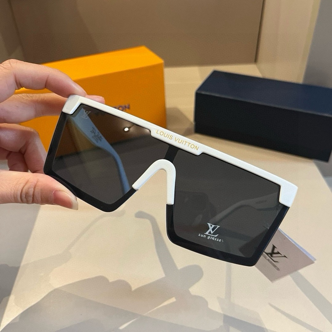 LV Luxury Designer Sunglasses Women Men Designers Goggle Polaroid Lens Sun Glasses Full Frame Eyeglasses Womens Mens Lady With Box