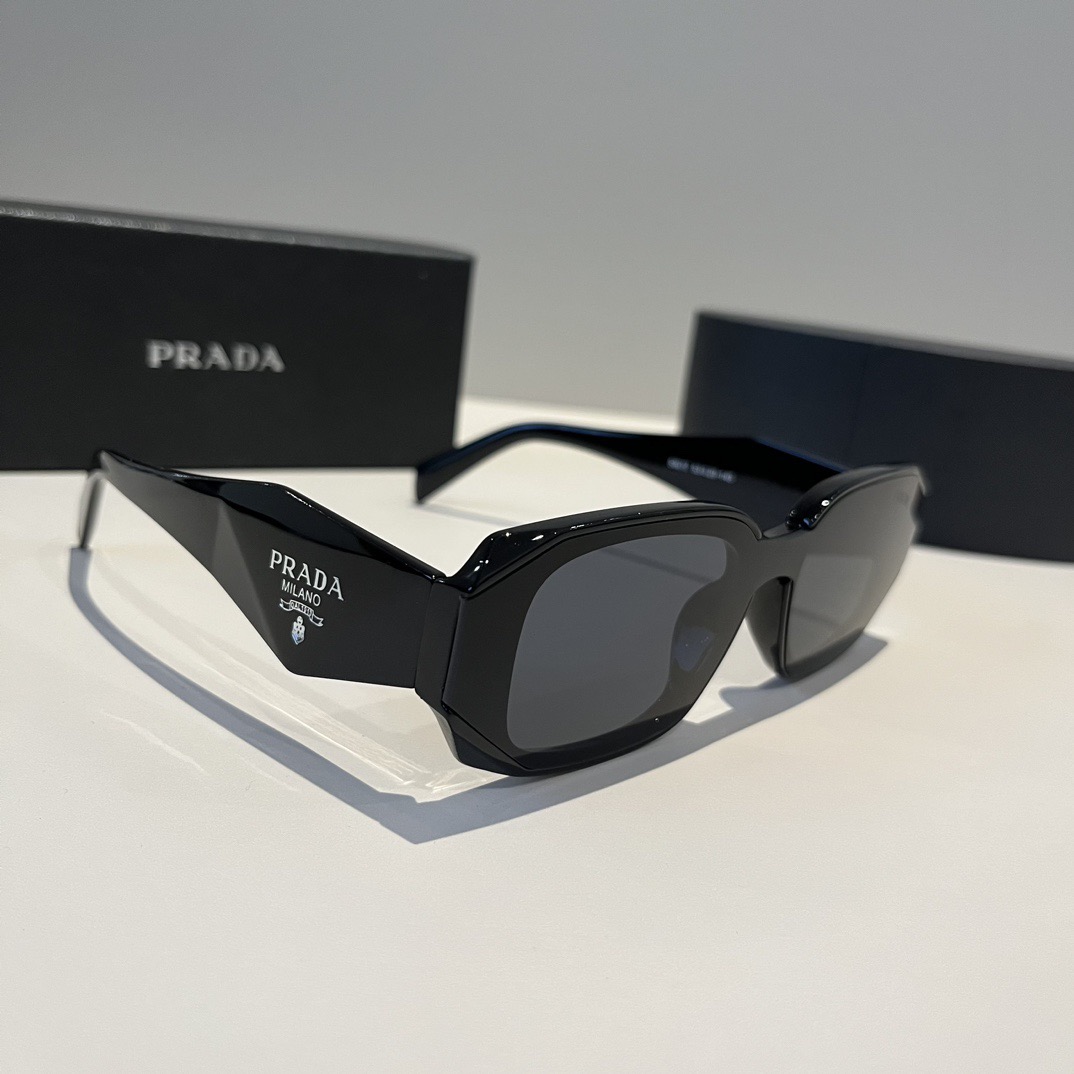 Prada Sunglasses Fashion Glasses Oval Frame Designer Sunglass Womens Anti-Radiation Polarized Lenses Mens Retro Eyeglasses With Box
