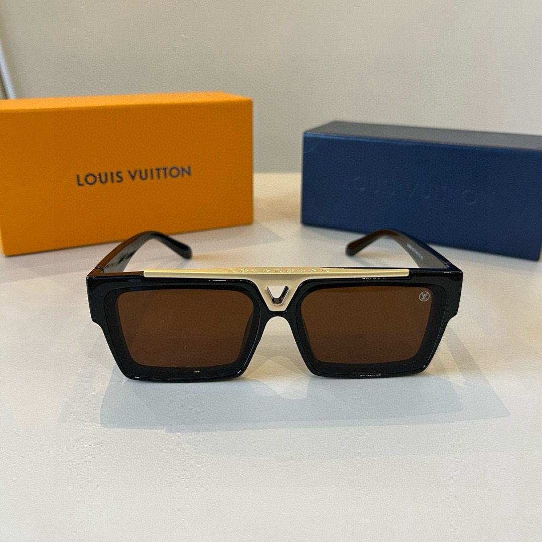 LV Luxury Designer Sunglasses Women Men Designers Goggle Polaroid Lens Sun Glasses Full Frame Eyeglasses Womens Mens Lady With Box