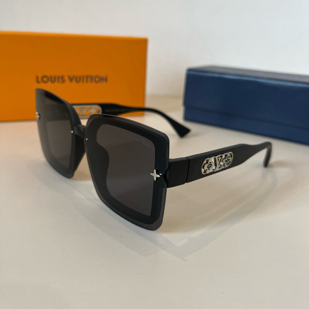LV Designer Fashion Sunglasses For Women Men Exquisite Vintage Full Frame Driving Beach Shading UV Protection Polarized Glasses Gift With Box Nice