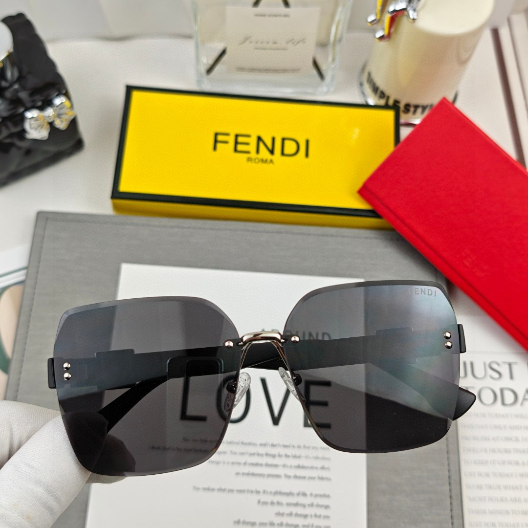 FENDI High Quality Classic Brand Sunglasses Cross Sunglasses For Women Glasses Frames Men New Fashion Plate Eyeglass Luxury Designer Glasses Sunglasses