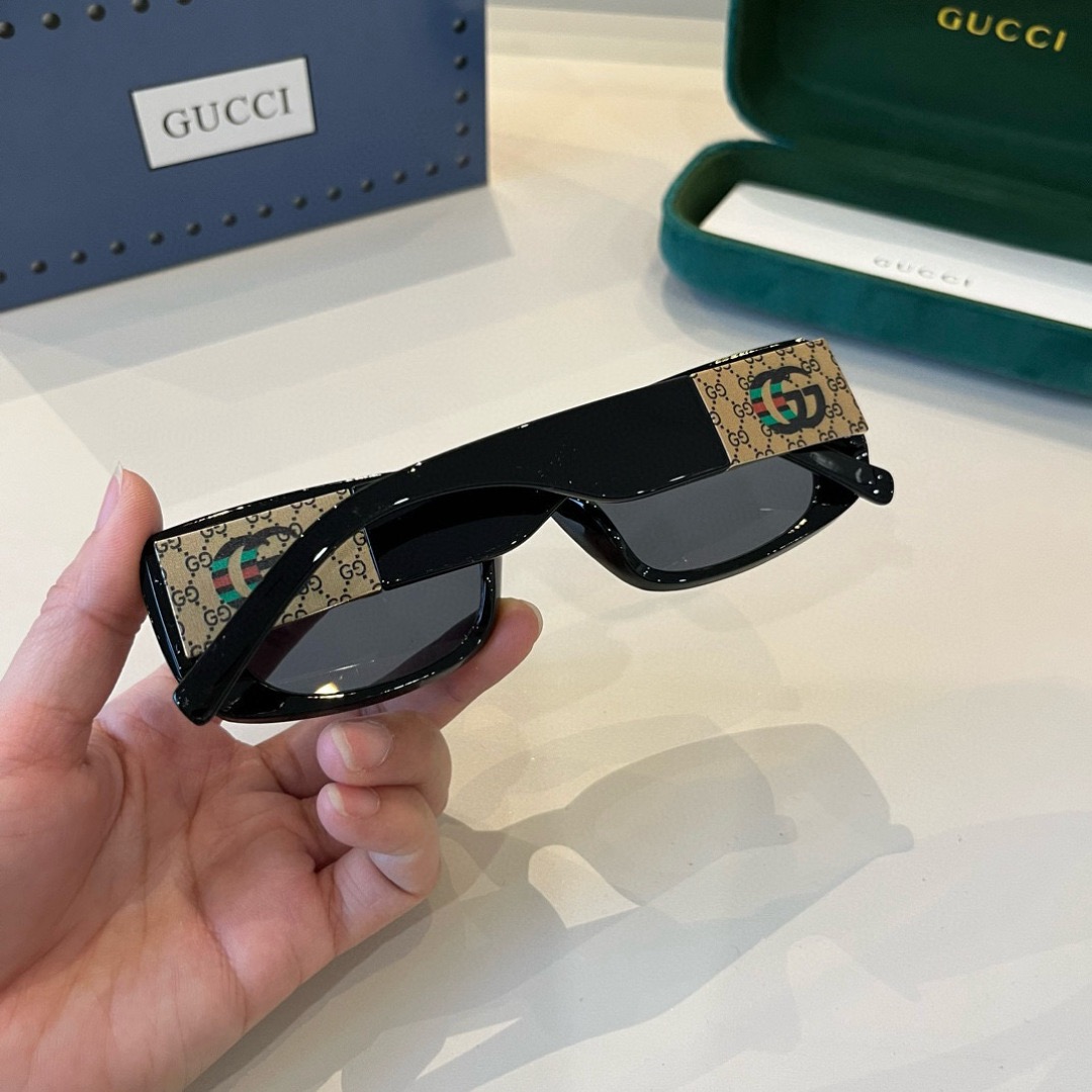 Gucci Sunglasses Fashion Glasses Oval Frame Designer Sunglass Womens Anti-Radiation Polarized Lenses Mens Retro Eyeglasses With Box