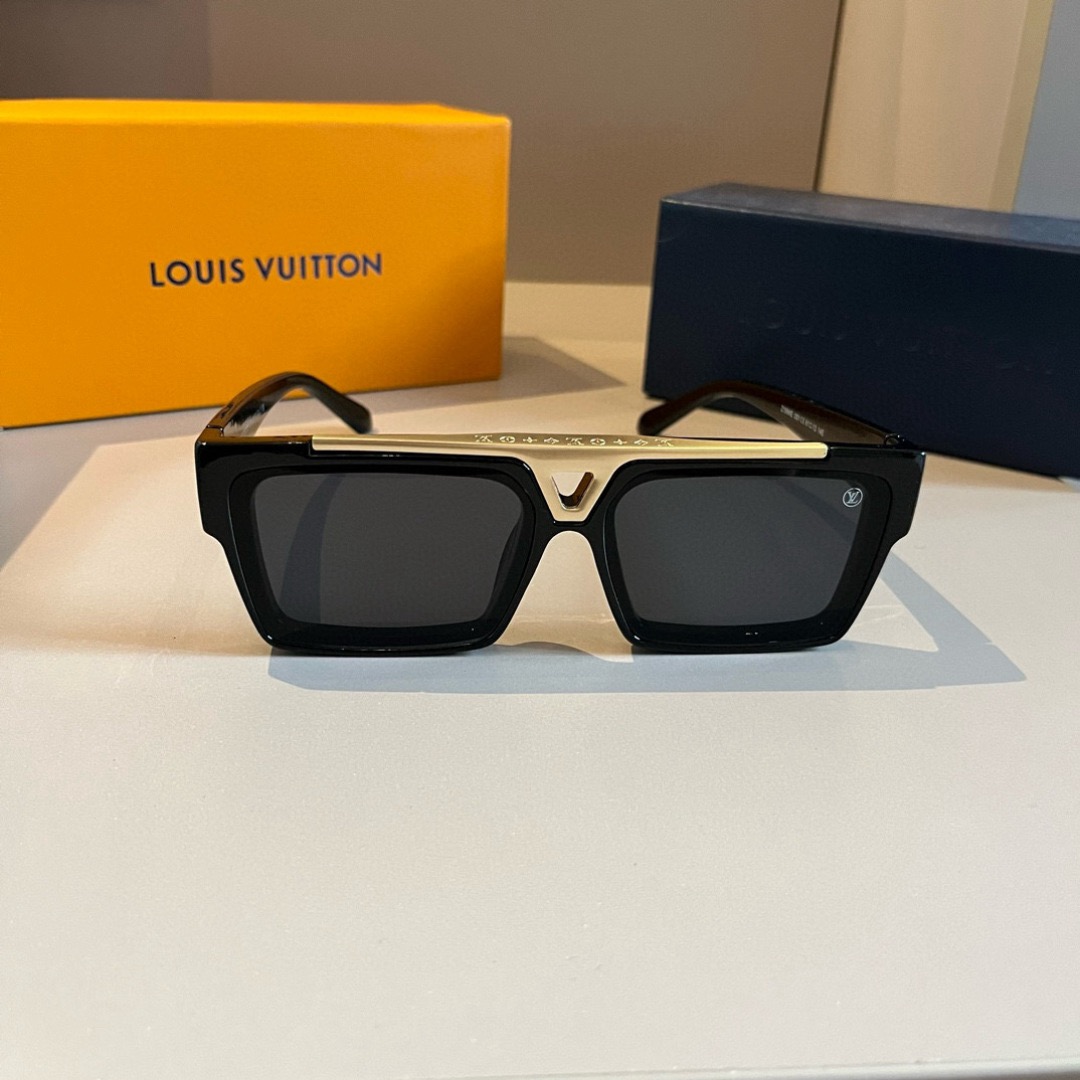 LV Luxury Designer Sunglasses Women Men Designers Goggle Polaroid Lens Sun Glasses Full Frame Eyeglasses Womens Mens Lady With Box