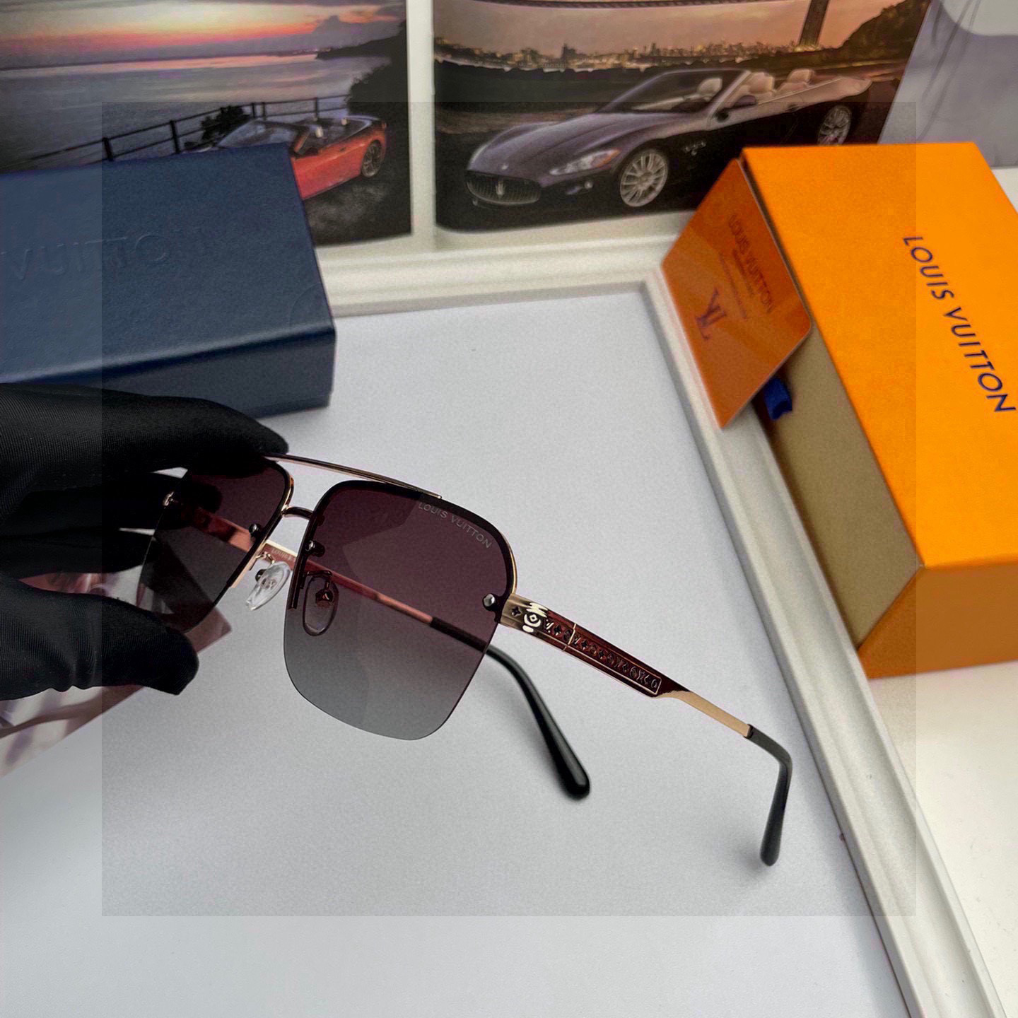 LV Pilot Sunglasses Top Costal Sun Glasses Luxury Glasses With Box Sunglasses Man Women Designer Sunglasses Cycling Sun Glasses Sports Glasses With Box