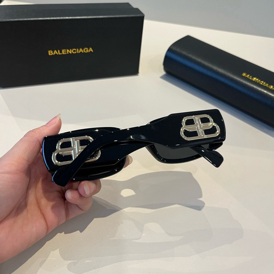 BALENCIAGA Women Sun Glasses Beach Sun Glasses Fashion Classic Square Oval Frame Retro Frame Sexy Women Luxury Glasses With Box